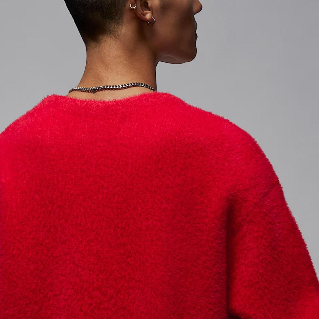 Jordan Tatum Knitwear Men's University Red V Neck Moderate IH0613-657