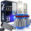 2 шт. T1 Led H1 H3 H4 H7 H11 H13 9004 9005 9006 9007 881 автомобильные фары противотуманные фары 70 Вт 14000LM автомобильные лампы белые 6000K