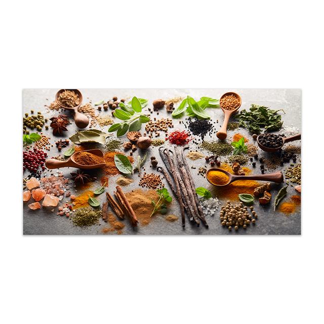 Nordic Modern Spoon Grains Spices Posters and Prints Kitchen Wall Art Canvas Painting Picture for Living Room Cuadros