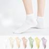 Женские спортивные носки из чистого хлопка, до середины икры, сетчатые, дышащие, бесшовные, антибактериальные и дезодорирующие женские длинные носки, весенний тренд