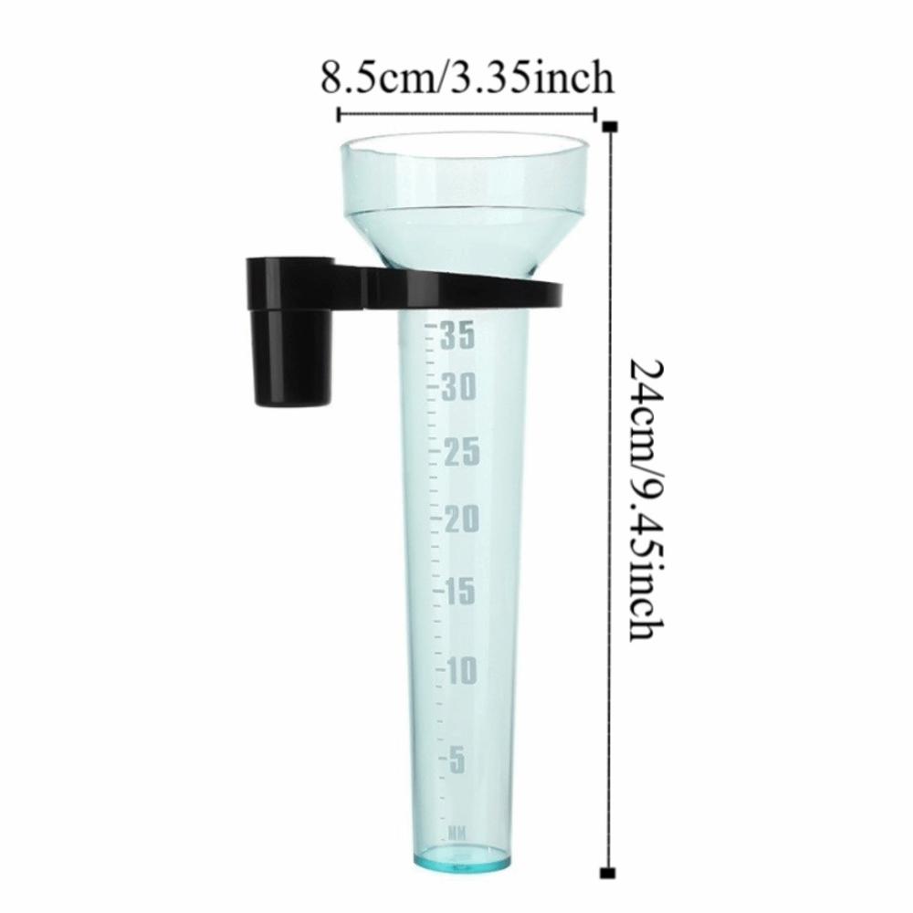Transparent Gardening Rainwater Meter Plastic Lawn Rainfall Gauge Farm Rain Gauge Outdoor