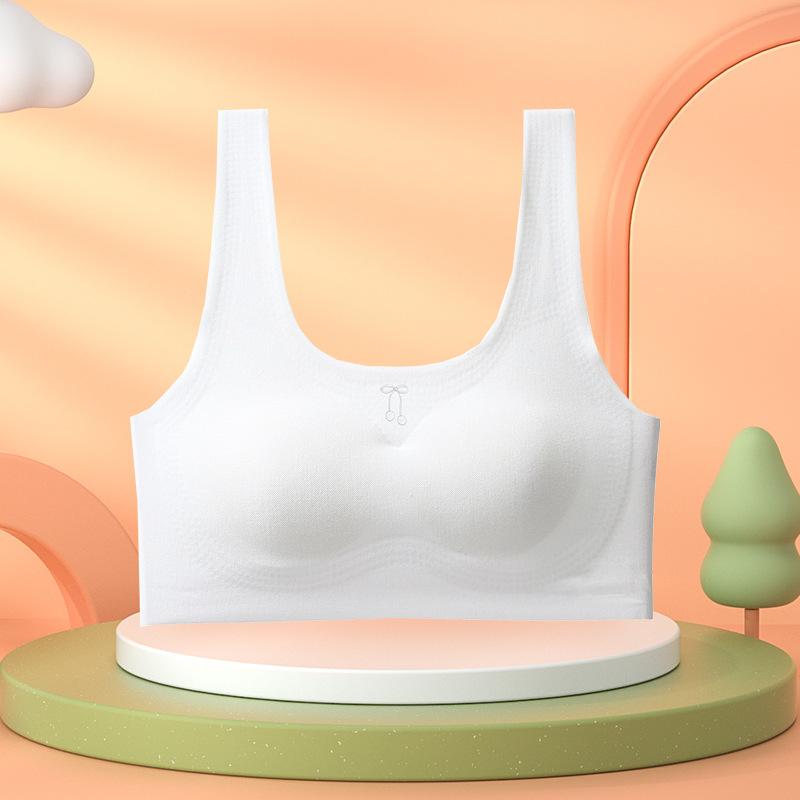 Children's development period, primary school students seamless vest, junior high school students, adolescence, less bra summer