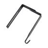 4Pcs Multifunctional Iron Adjustable Cubicle Hook Black Flexible Cubicle Wall Hooks Reusable Partition Hanger Potted Plants