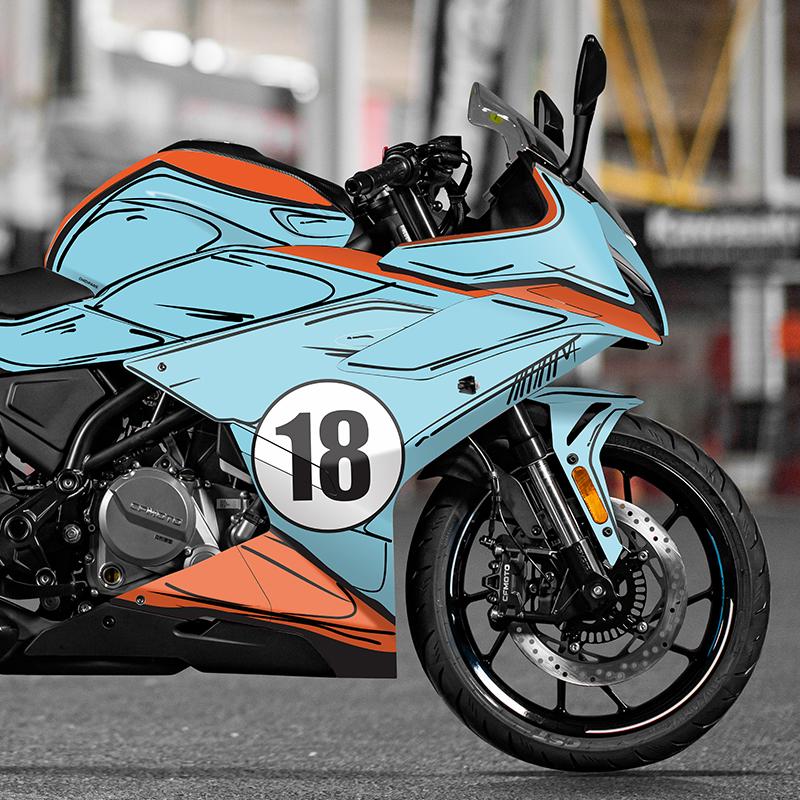 Для защиты и декора аксессуаров мотоцикла с набором наклеек CFMOTO 250SR 300SR Наклейки на обтекатель в различн