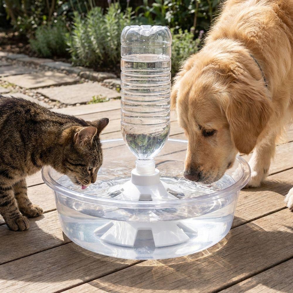 Anti-Slip Automatic Pet Water Dispenser Anti Overturning Dog Water Bottle Adapter For Cats Dogs