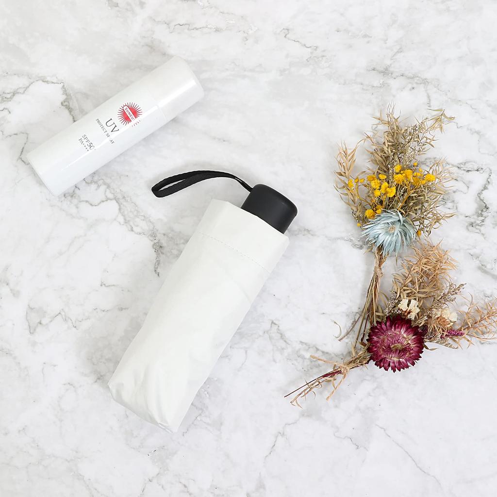 Зонт Astro Folding White x Black Hand для солнечной или дождливой ультрафиолетовой защиты от воды, внутри, 50 см, открытый, для защиты от непогоды, блокирующий, отталкивающий, компактный,