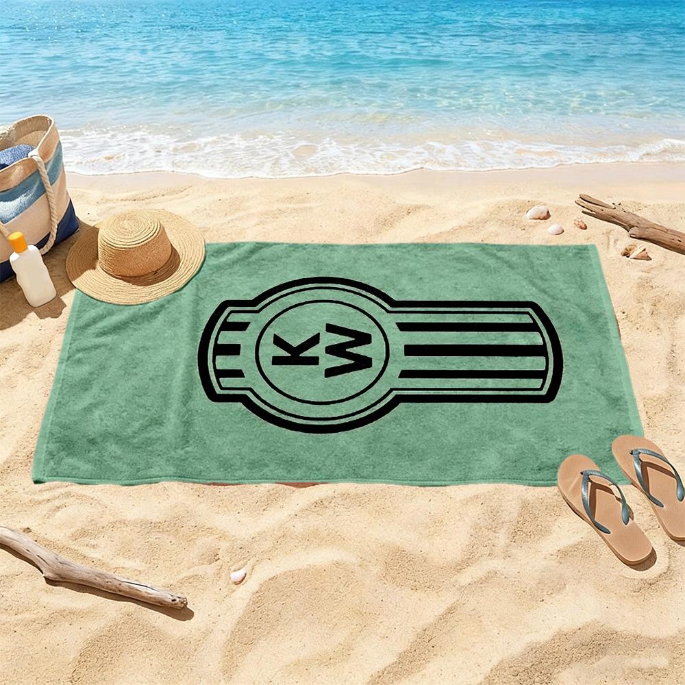 Kw Heavy Trucks Beach Towel Soft Durable Quickdry Comfortable Lightweight Perfect For Traveling Yoga Camping And Swimming