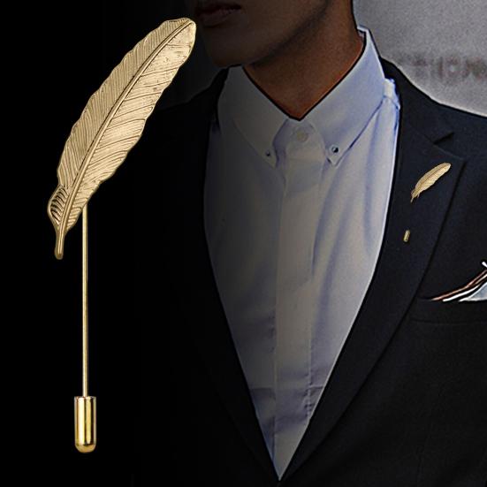 Rabbit Brooch Animal Deer Sun Moon Feather Leaf Shape Retro Men Women Business Suit Lapel Pin Fashion Jewelry