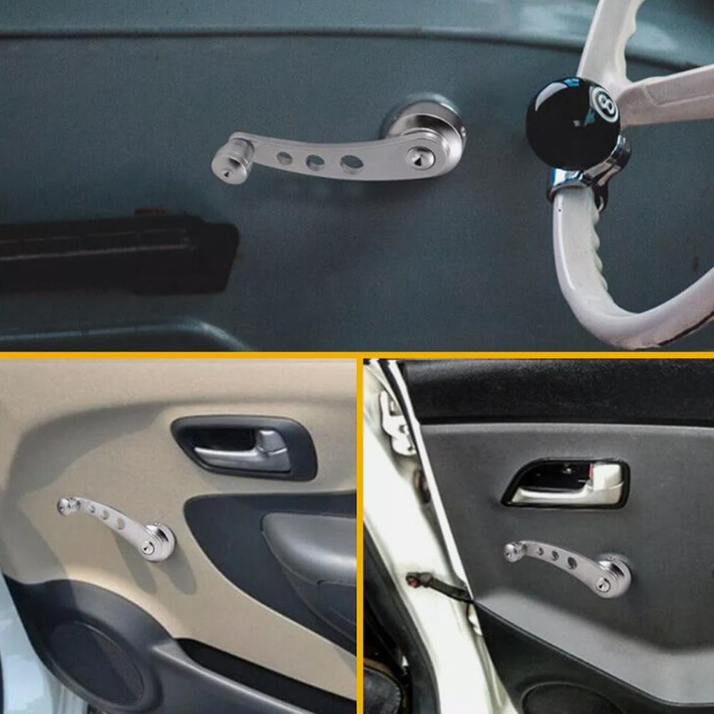 2 комплекта ручек стеклоподъемника с ручным приводом, хромированные, из кованого алюминия, ручки стеклоподъемника, замена для классического автомобиля Chevrolet