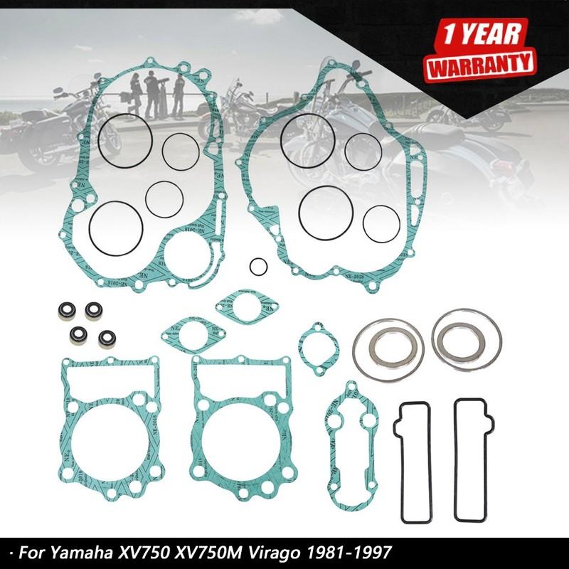 Подходит для Yamaha XV750 1984-1987 XV700 Virago Комплект прокладок двигателя 1981-1983