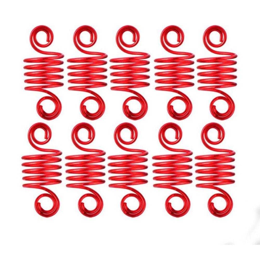 10Pcs Hair Braids Dreadlocks Beads Charms Cuffs Tubes Hair Accessories Spring Hair Rings  African