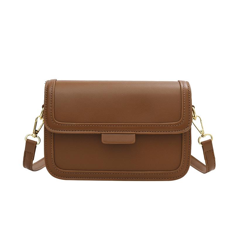 2025 новая высококлассная простая ретро модная сумка-мессенджер женская сумка сумка на плечо универсальная в иностранном стиле сумка-интернет-знаменитости маленькая квадратная сумка