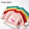 Girls Sweaters Winter Children Cute Wool Thick Evlevt Clothes for Baby Girl Kids Casual Warm Sweater Pullover Wear Toddler