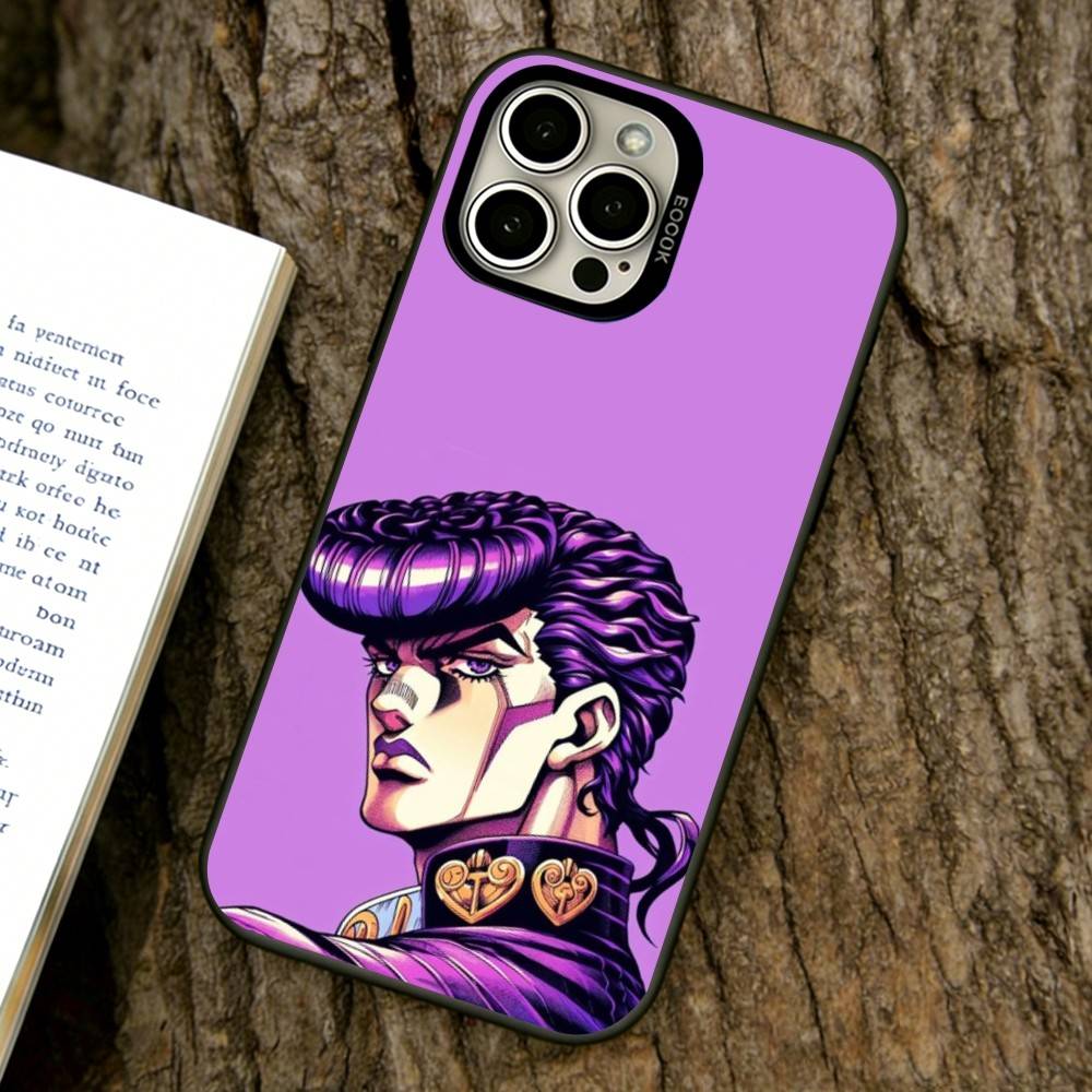 Чехол для телефона JoJo's Bizarre Adventure для iPhone 17,16,15,14,13,12,11 Plus,Pro Max,XS, Цветной Серебристый Черный Чехол