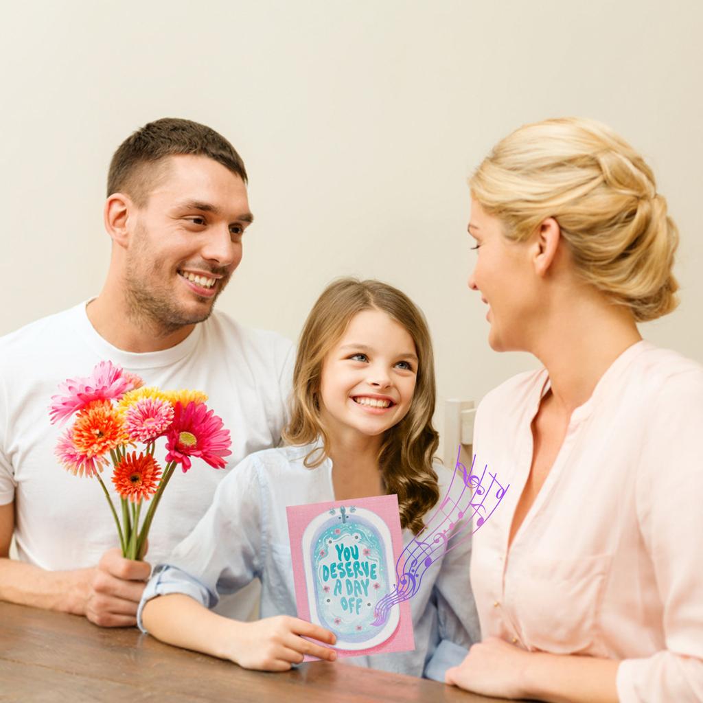 Clown Greeting Prank Card,Eternal Mom Mother's Card With: Non Stop Mom Singing Card With Glitter - Double Prank - Guaranteed Laughter