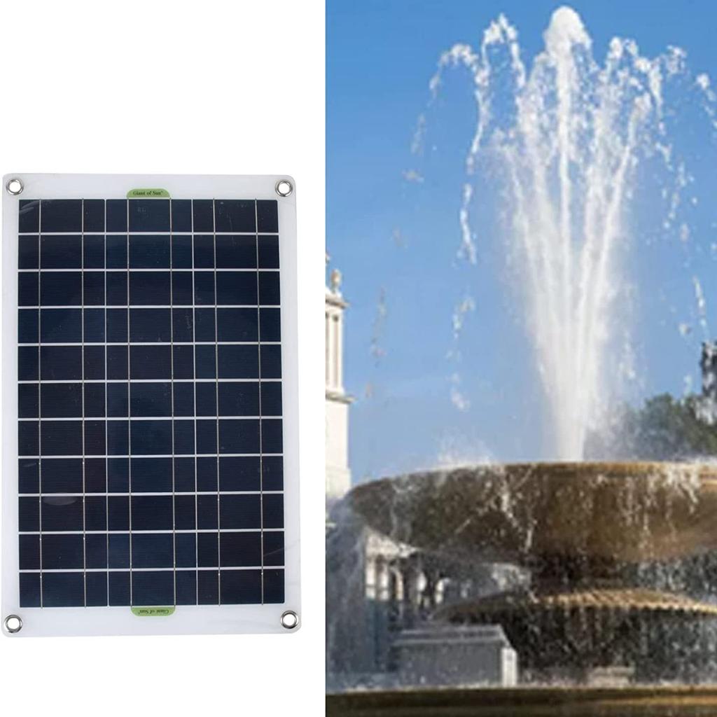Комплект солнечного водяного насоса 50 Вт, комплект фонтанного насоса из поликристаллического кремния с солнечной панелью, используемый для солнечного фонтана, бассейна, гидропонного сада