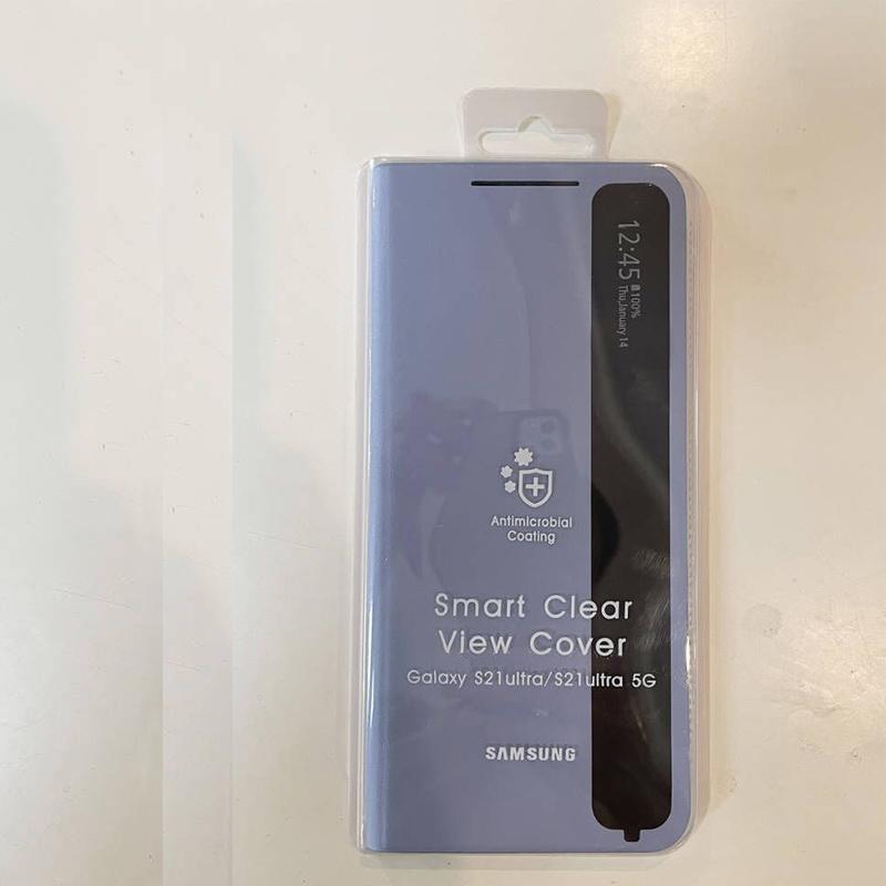 Samsung Оригинальный чехол для телефона Smart View для Samsung Galaxy S21 Ultra 5G Smart View, откидная крышка, интеллектуальный чехол для телефона
