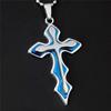 Necklace Chain Cross Pendant Crucifix Stainless Steel Unisex's