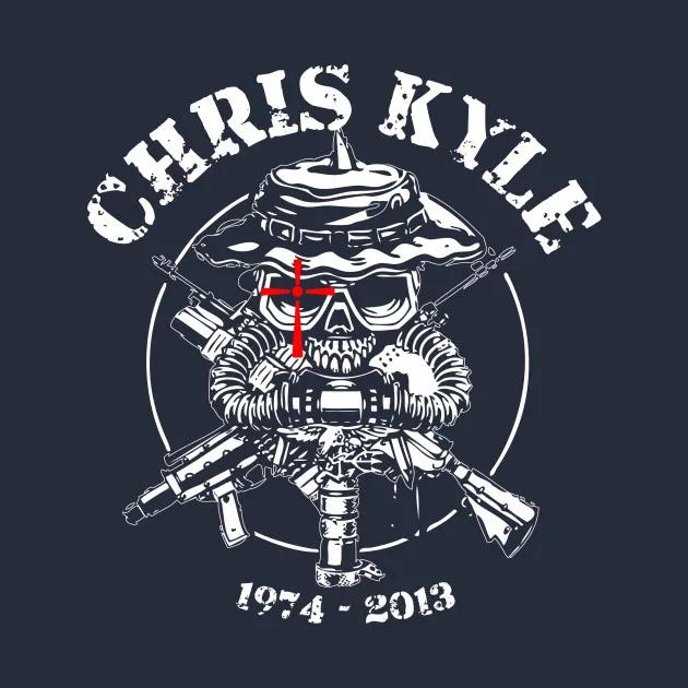 Футболка Naval SEALs Sniper Chris Kyle, новая, 100% хлопок, с круглым вырезом, летняя, с коротким рукавом, повседневная мужская футболка, размер S-3XL