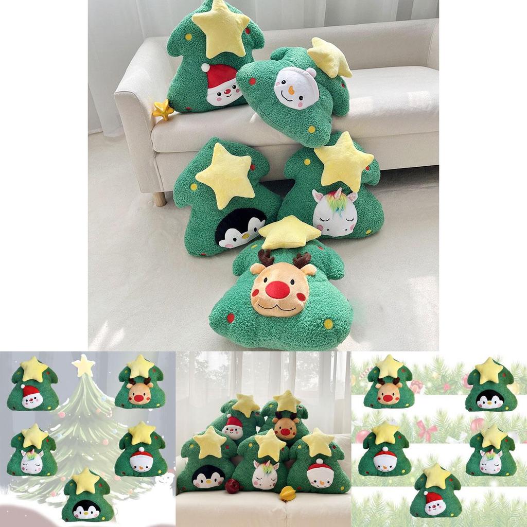 Трансформируемая Рождественская елка Подушка-игрушка Плюшевая игрушка Подарок для девочек Высота 45 см