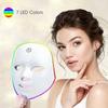7 Color LED Lighted Facial Mask, Rechargeable, Touch Control, Unscented, 400mAh Battery, USB Charging, Perfect for Men and Women, Festive Gift