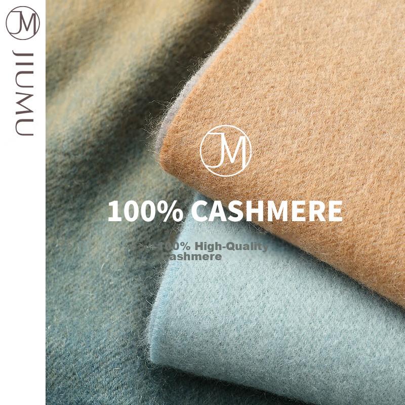 JIUMU 100% Cashmere Scarf for Women, Autumn And Winter Shawl, Ladies' Warm Neck Wrap, Birthday And New Year Gift Box Set
