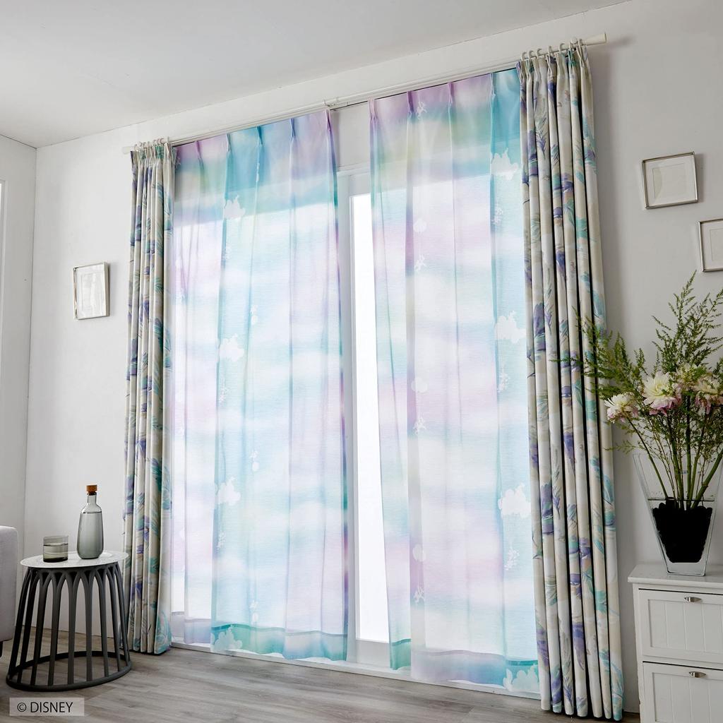 Suminoe Disney Mickey Mellow Voile Curtain Sheer 1 Piece 100 X 176cm B 342-73832