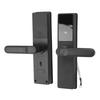 6V Smart Door Lock WIFI Zinc Alloy Black for Tuya APP Password Fingerprint Combination Lock for