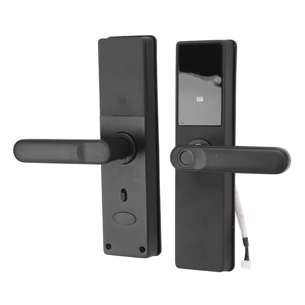 6V Smart Door Lock WIFI Zinc Alloy Black for Tuya APP Password Fingerprint Combination Lock for