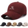 Hole Embroidered Letter Baseball Cap Women's Spring Autumn Sunscreen Hat