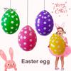6 шт. 20" надувные пасхальные яйца украшения красочные ПВХ яйца украшения детские уличные игрушки для двора газон сад вечеринка декор