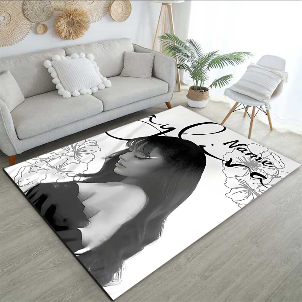 Ayliva Customize your name rug, office chair cushion, home bedroom living room gift.