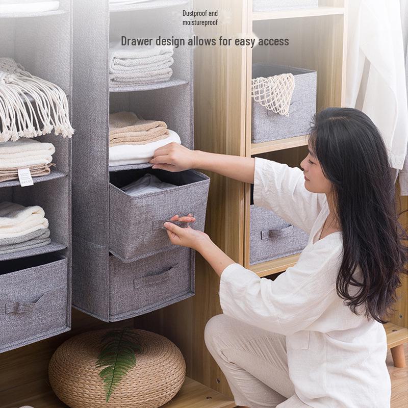 Fabric Multi-Layer Hanging Wardrobe Organizer for Clothes and Pants