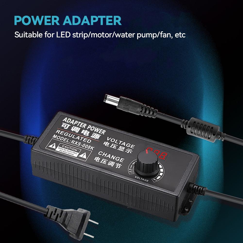 3 В - 12 В 24 В 36 В 2 А 3 А 5 А Регулируемый источник переменного тока Адаптер Высокого напряжения Трансформатор Разъем с DC Female Зажим типа «крокодил»