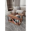 Decorative MDF Masivo Coffee Table 70x70 Square Madran Walnut