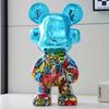 Colorful Fashion Bear Piggy Bank Animal Statue Modern Living Room Home Decoration Gift