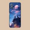 Чехол для мобильного телефона Luna Moon Cat для Huawei P60 P50 P40 P30 P20 P10 P9 P8 Pro Lite Plus Цветной печатный чехол Чехол Смартфон