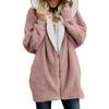 Winter Women Plush Hooded Zipper Cardigan Jacket New Autumn Cozy Hoodie