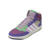 Adidas Neo Hoops 3.0 Mid Удобные Повседневные Прочные Полувысокие Кеды для Скейтбординга Женские Кроссовки Фиолетовый Синий H03748