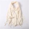 Fashion Spring Winter Scarves Women Wraps Solid Color Thin Shawl Lady Faux Cashmere Warm Headscarf