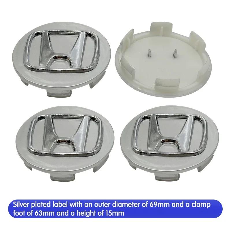 4pcs 69mm 62mm 58mm For Honda Car Wheel Center Cover Rim Hub Caps Accord Fit Jazz CRV CRZ City Alice Odyssey Badge logo Emblem