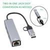 Usb 3.0 USB 3.1 Type-C Сетевой адаптер без драйверов USB-концентратор Rj45 Проводной адаптер Usb-C Ethernet 100 Мбит/с адаптер для ноутбука Macbook