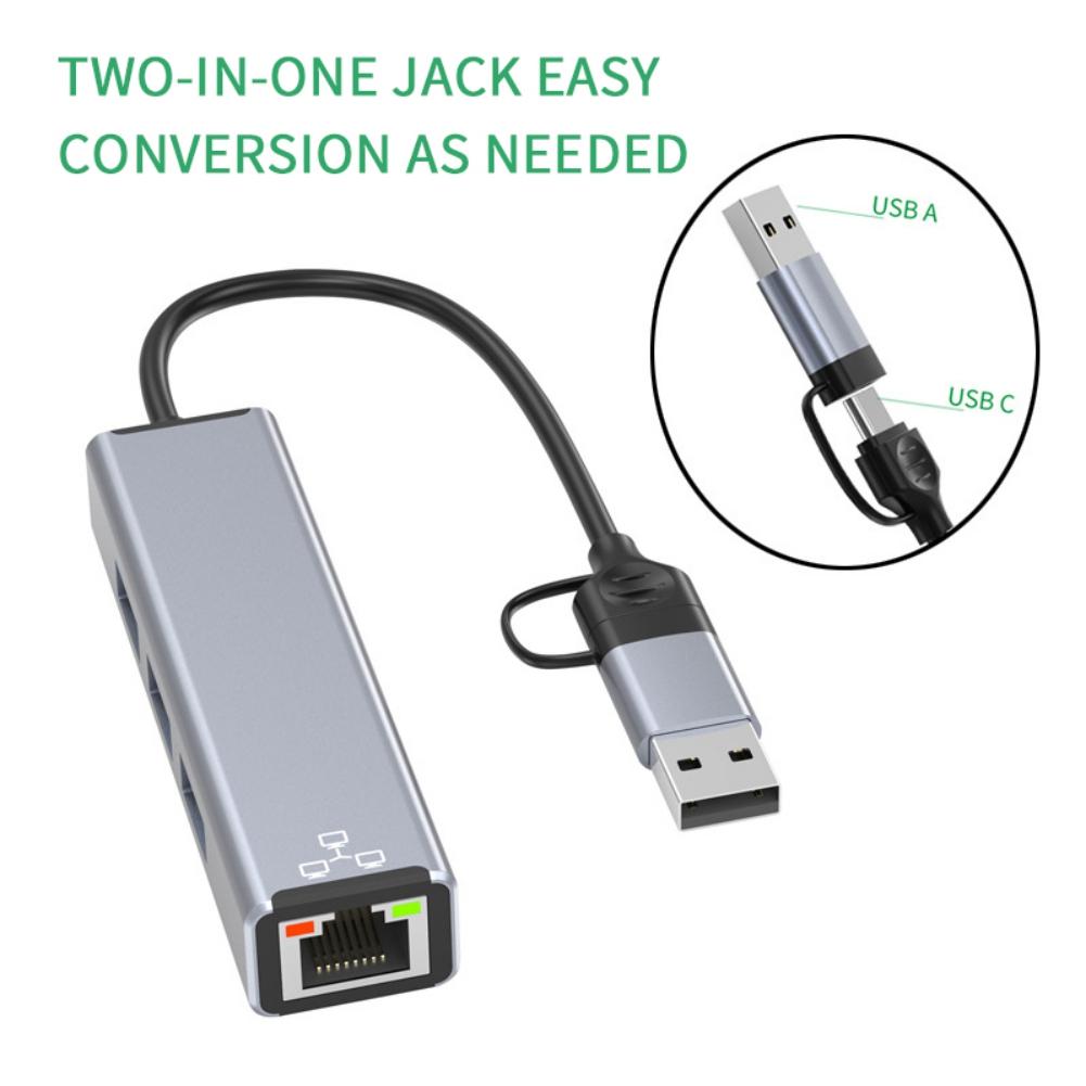 Usb 3.0 USB 3.1 Type-C Сетевой адаптер без драйверов USB-концентратор Rj45 Проводной адаптер Usb-C Ethernet 100 Мбит/с адаптер для ноутбука Macbook