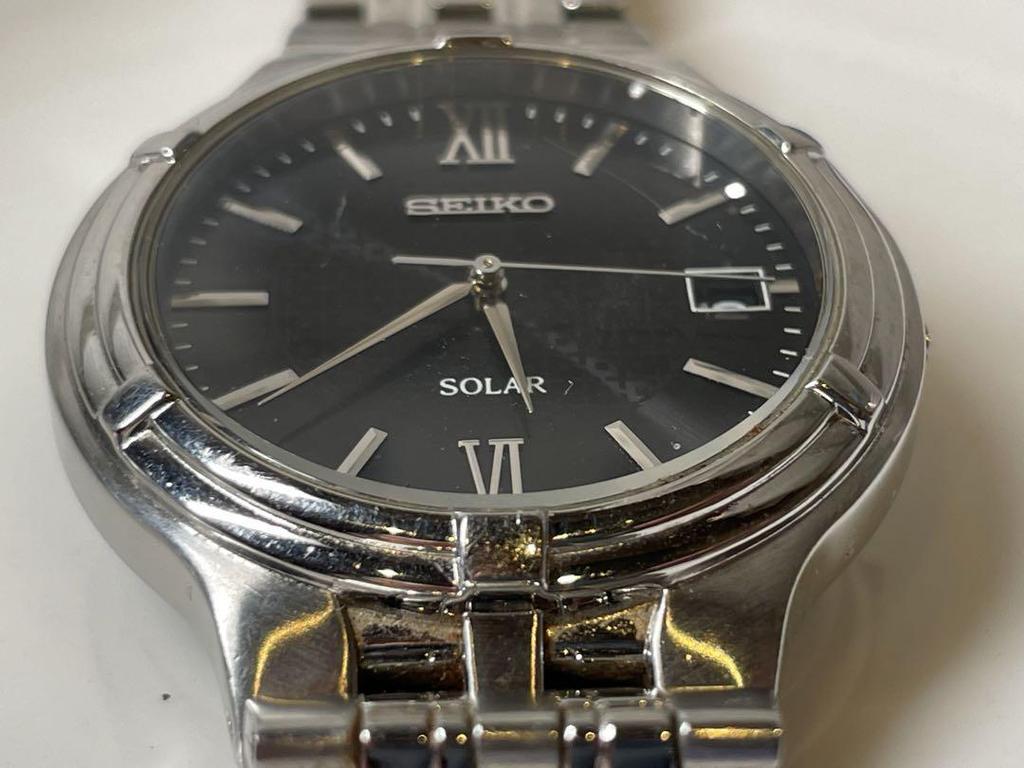 [USED] SEIKO SOLAR Black Dial Watch