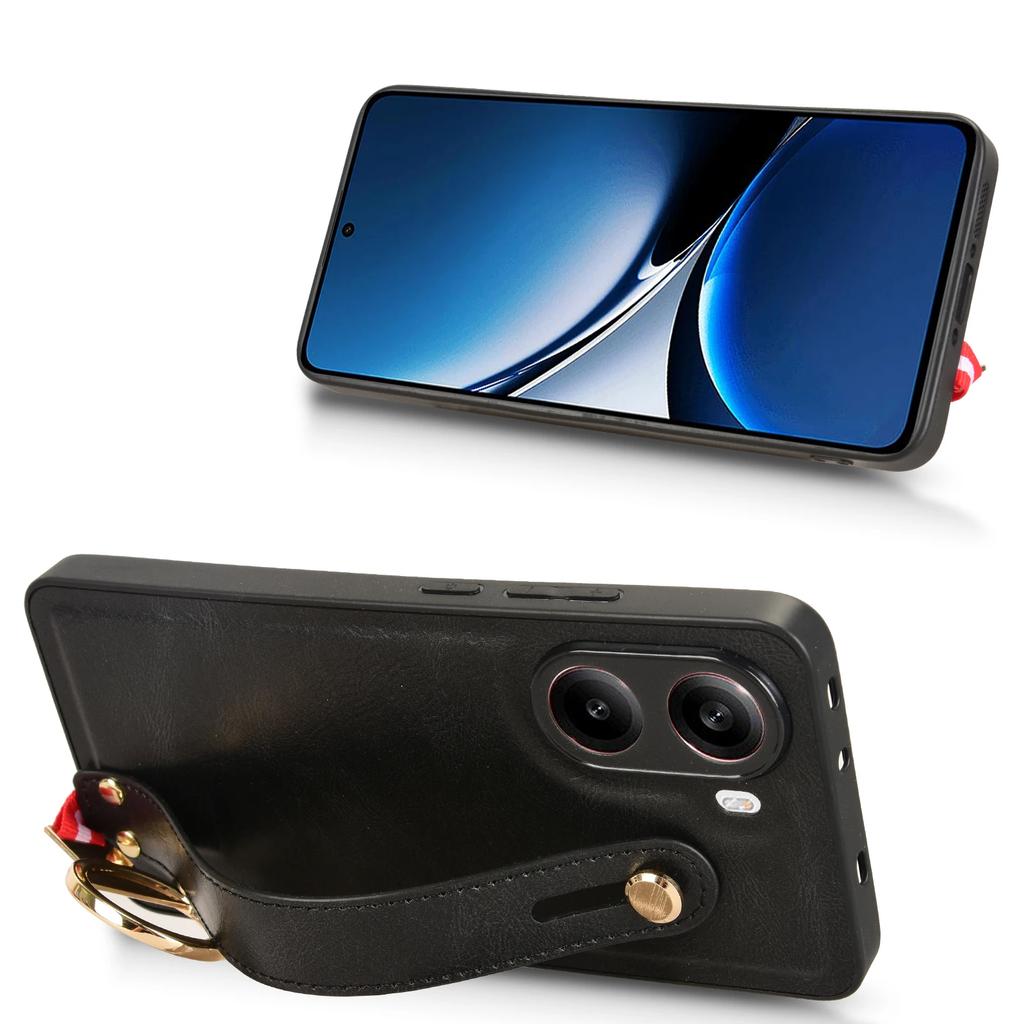 Для POCO X7 Pro X 7 Браслет Кольцо для пальца Чехол для телефона из кожи Для Xiaomi POCO X7Pro Сумка через плечо Ремешок Ударопрочная задняя крышка