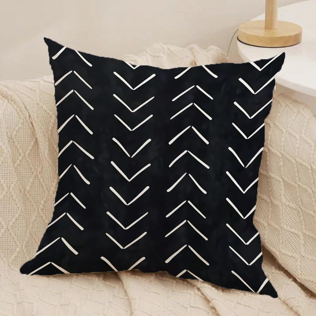 Chevron Patterned Pillowcases For Stylesuitable For Sofa Car Bedroom Decorative Cushion Cover Pillow Cover