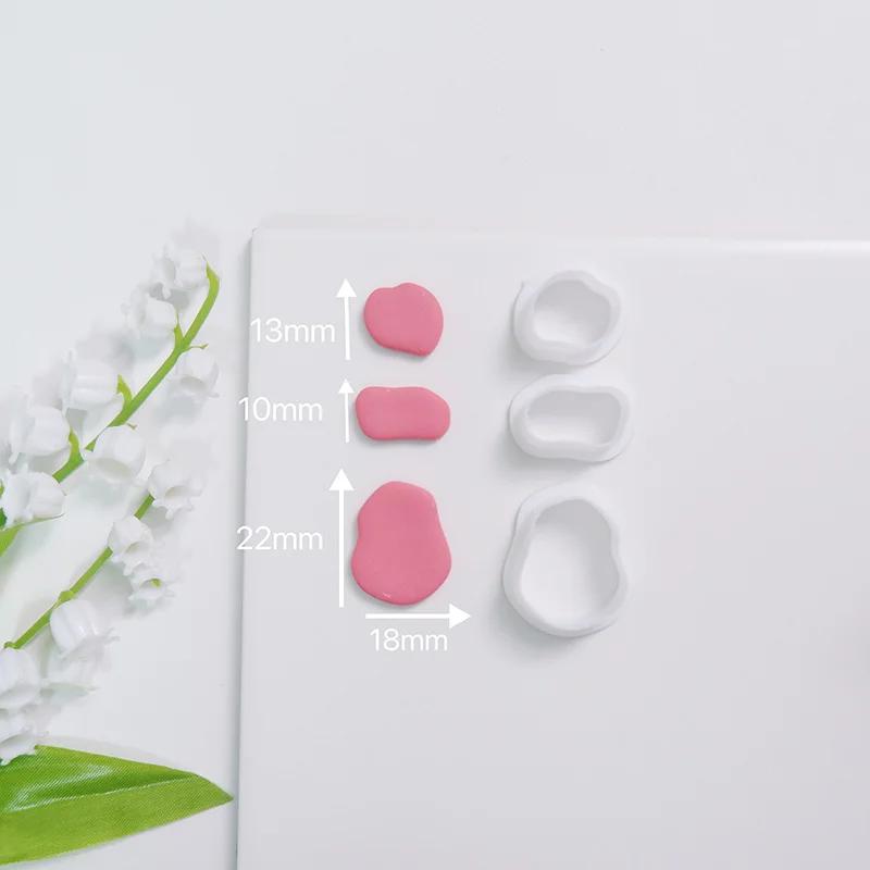 Мягкие керамические серьги, форма для резки, сердце Rainvow, неправильная геометрическая форма, форма для резки Caly, инструмент для самостоятельного изготовления ювелирных изделий, кулонов, гончарных изделий