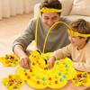Magnetic Bee Bean Picking Game with Headband Color Cognition Kids Parents Interactive Family Party