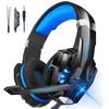PHOINIKAS Gaming Headset Wired PS4 Headset PS5 with Microphone Noise Canceling Headphones Heavy Bass with Controller Mute Comfortable Lightweight