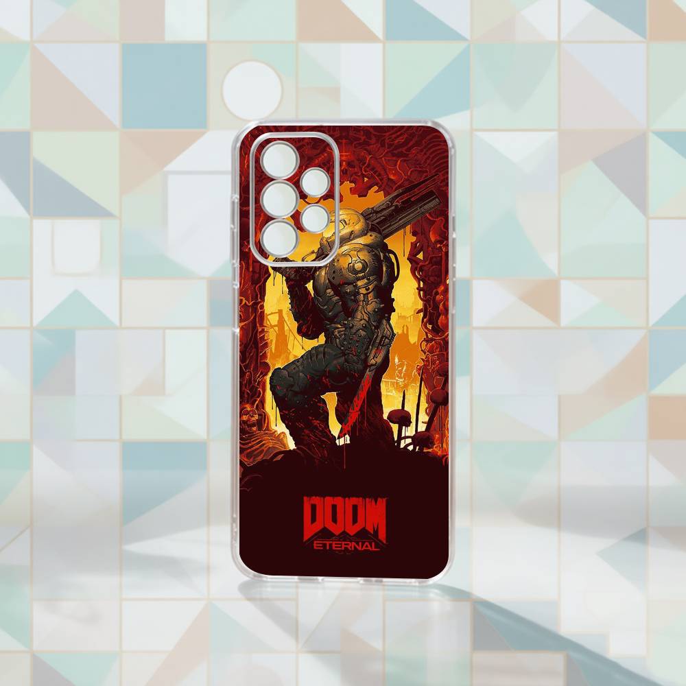 Game D-Dooms Phone Case Transparent Silicone Soft For Samsung S25,S24,S21,S22,S23,S30,Ultra,S20,Plus,Fe